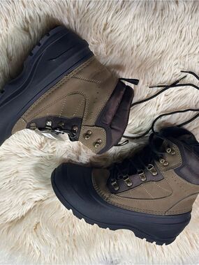 3M Thinsulate Brown and Black Men's Insulated Hiking Boots